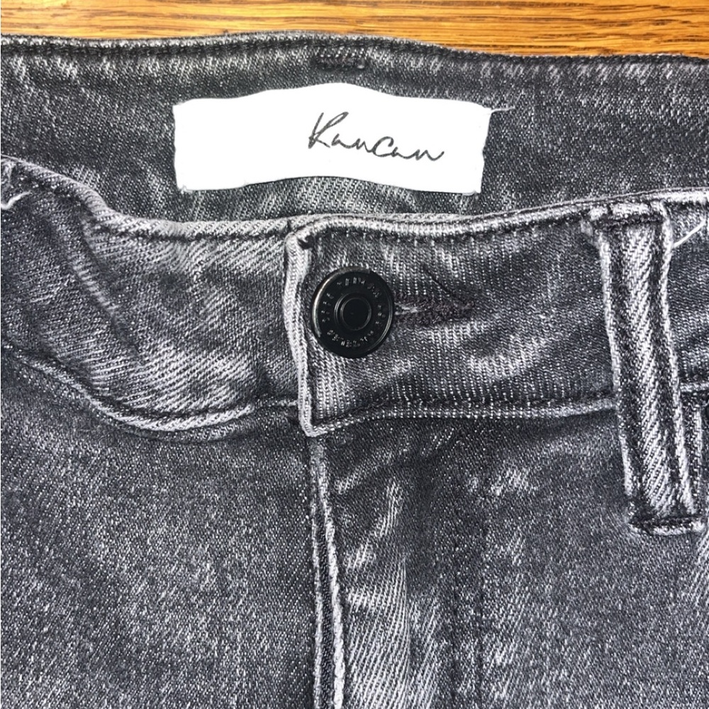 KanCan Women's High Rise Black Jeans